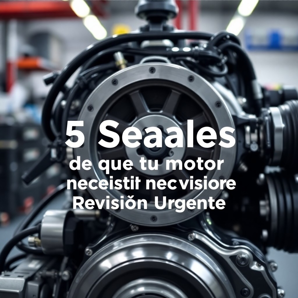 Motor de automóvil en revisión técnica